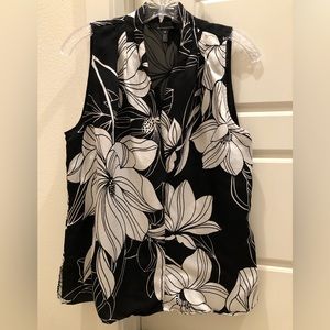 WHBM Sleeveless Blouse, Size M